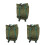 3Pièces Compression Légers Vert Pour Camping Trek 5