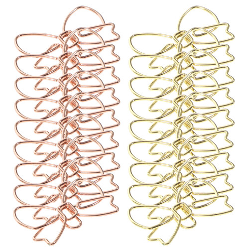 60Pièces Accessoires Trombones Métal Décoratifs Forme