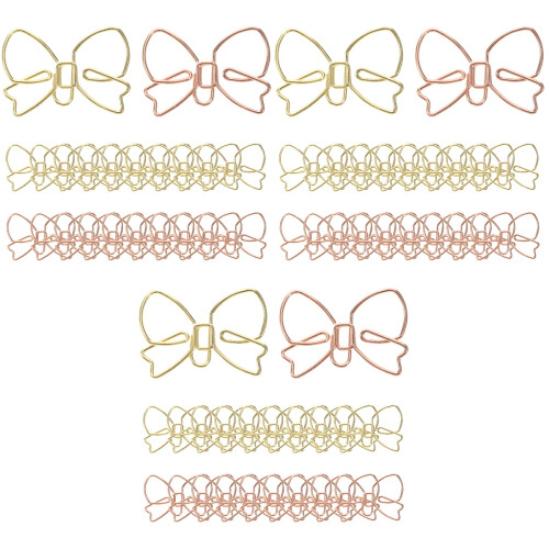 60Pièces Accessoires Trombones Métal Décoratifs Forme 2