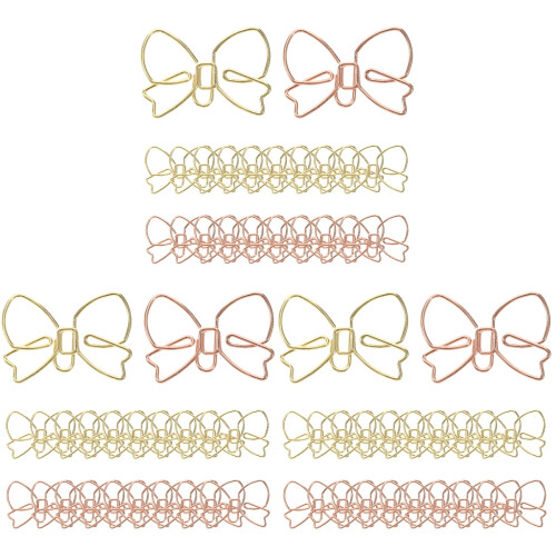 60Pièces Accessoires Trombones Métal Décoratifs Forme 1