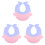 3Pcs Adjustable Infant Shampoo Cap Waterproof Baby Bath Visor 3
