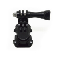 Support Caméra 360 Swivel Base En Aluminium Noir Pour Casque