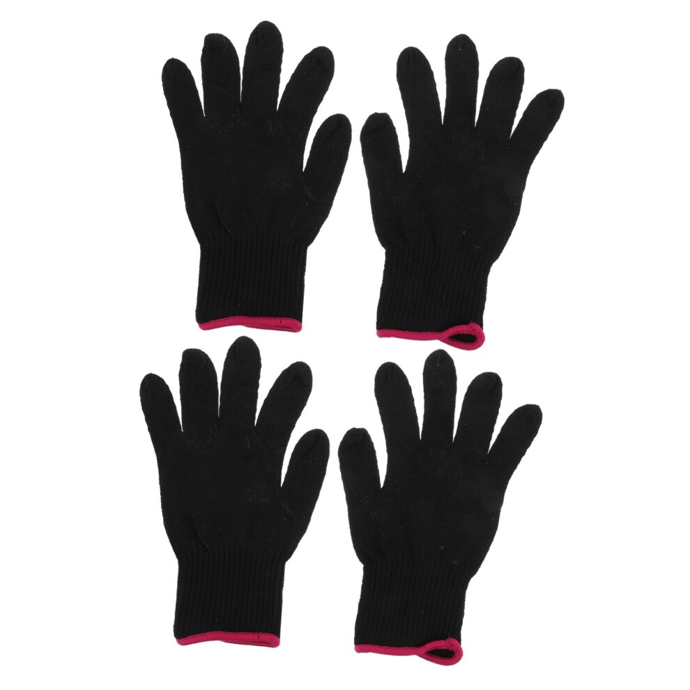 Heat Resistant Hair Styling Glove with NonSlip Silicone Bumps for Curling Iron Protection