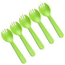 100Pièces Cuillères Vert Usage Cuisine