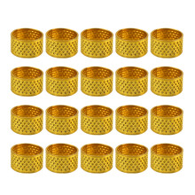 60Pièces Anneaux Protège Doigts Dorés En Matière Durable Pour Couture