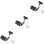 3St Kettingspanner Set Motorfiets Met Ijzeren En Plastic Behuizing 7