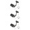 3St Kettingspanner Set Motorfiets Met Ijzeren En Plastic Behuizing 10