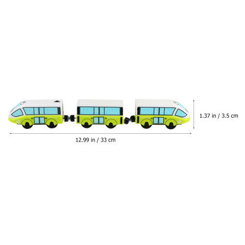 Ensemble De Jouet Train En Alliage Connectable Vert Clair 1