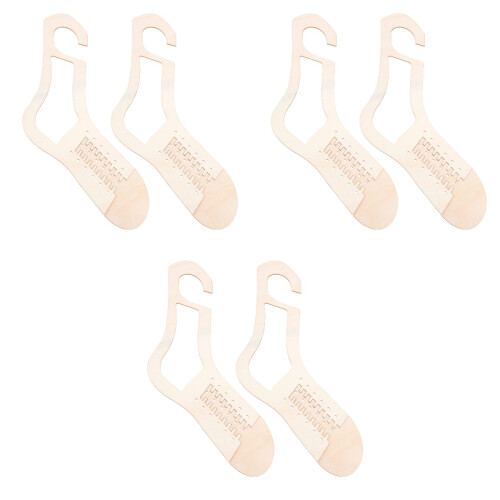 3Paires Gabarits En Bois Durable Marron Pour 2
