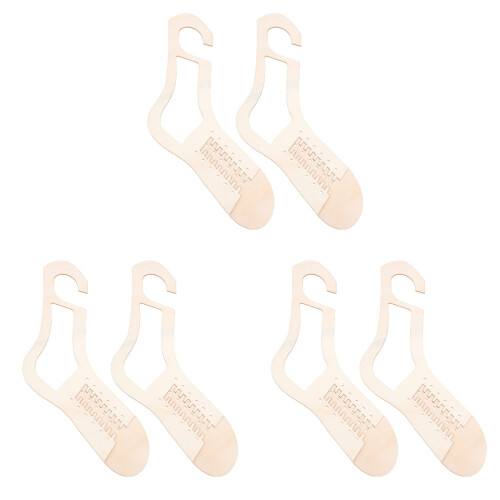 3Paires Gabarits En Bois Durable Marron Pour 1