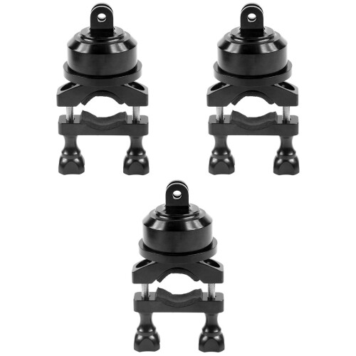 3Pièces Support Noir Rotation 360 Stable Pour Caméra Action 2