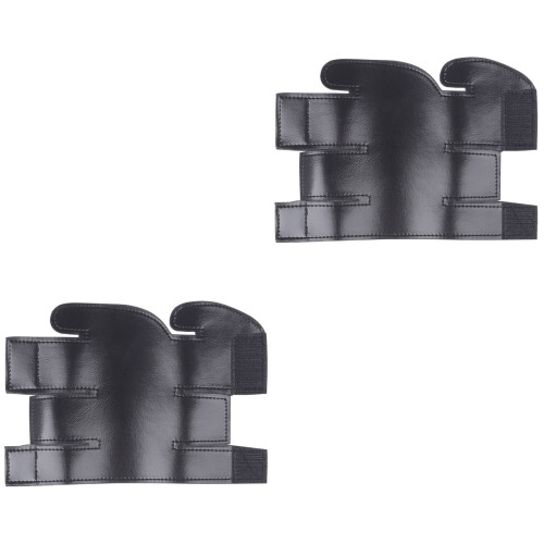 2Pièces Protection Trompette Cuir Noir Remplacement Pour Instruments 2