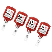 20Pcs Red Acrylic Metal Retractable Badge Reels Cute Nurse Id Holders