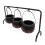 2Sets Halloween Candy Buckets Black Plastic Iron Candy Storage Baskets 1