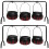 2Sets Halloween Candy Buckets Black Plastic Iron Candy Storage Baskets 7