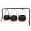 2Sets Halloween Candy Buckets Black Plastic Iron Candy Storage Baskets 3