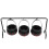 2Sets Halloween Candy Buckets Black Plastic Iron Candy Storage Baskets 2