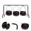 2Sets Halloween Candy Buckets Black Plastic Iron Candy Storage Baskets 11