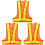 Masteelf  3 Pcs Adjustable Safety Vest Security High Visibility Orange 2