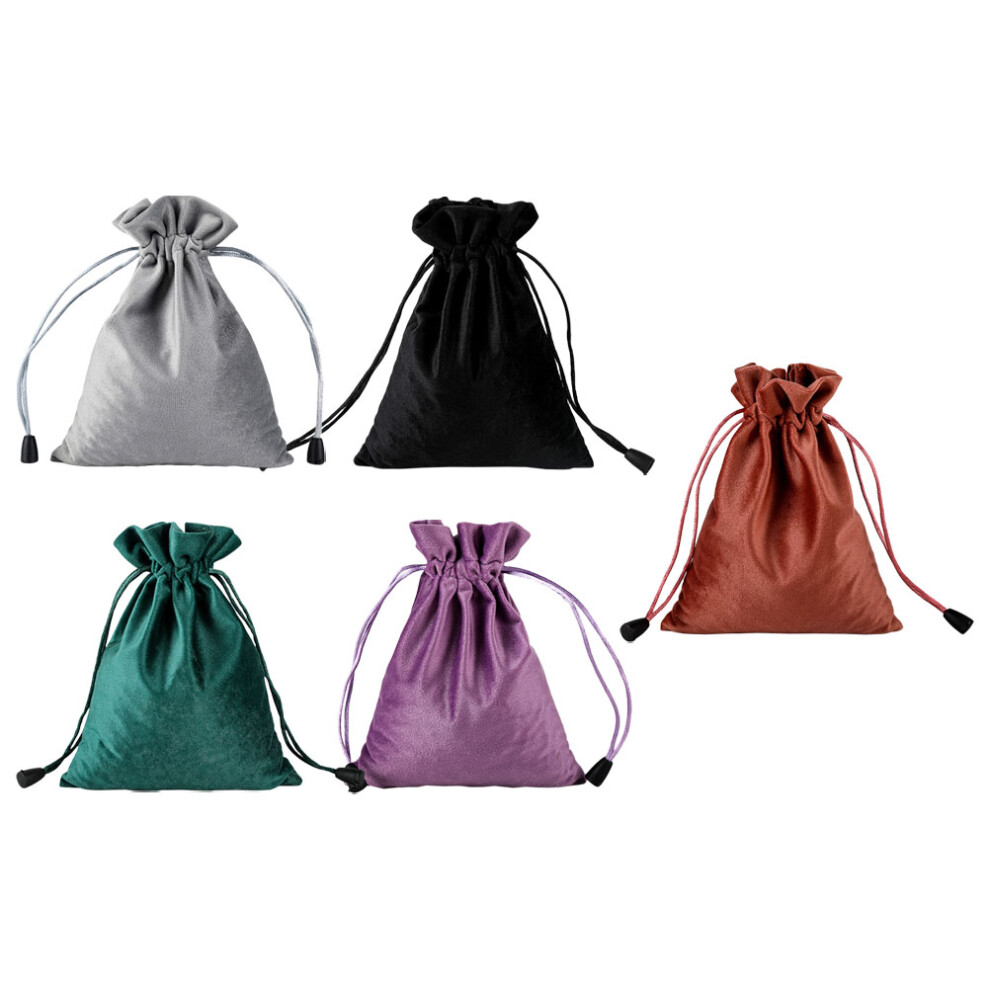 Inoomp 10Pcs Cosmetics Organizer Bag Durable Drawstring Pouch Travel Storage