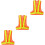 Masteelf  3 Pcs Adjustable Safety Vest Security High Visibility Orange 5