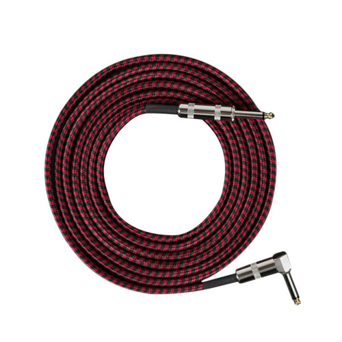 3Pcs Red Guitar Audio Cable Tinned Copper Core Noise-Resistant Wire