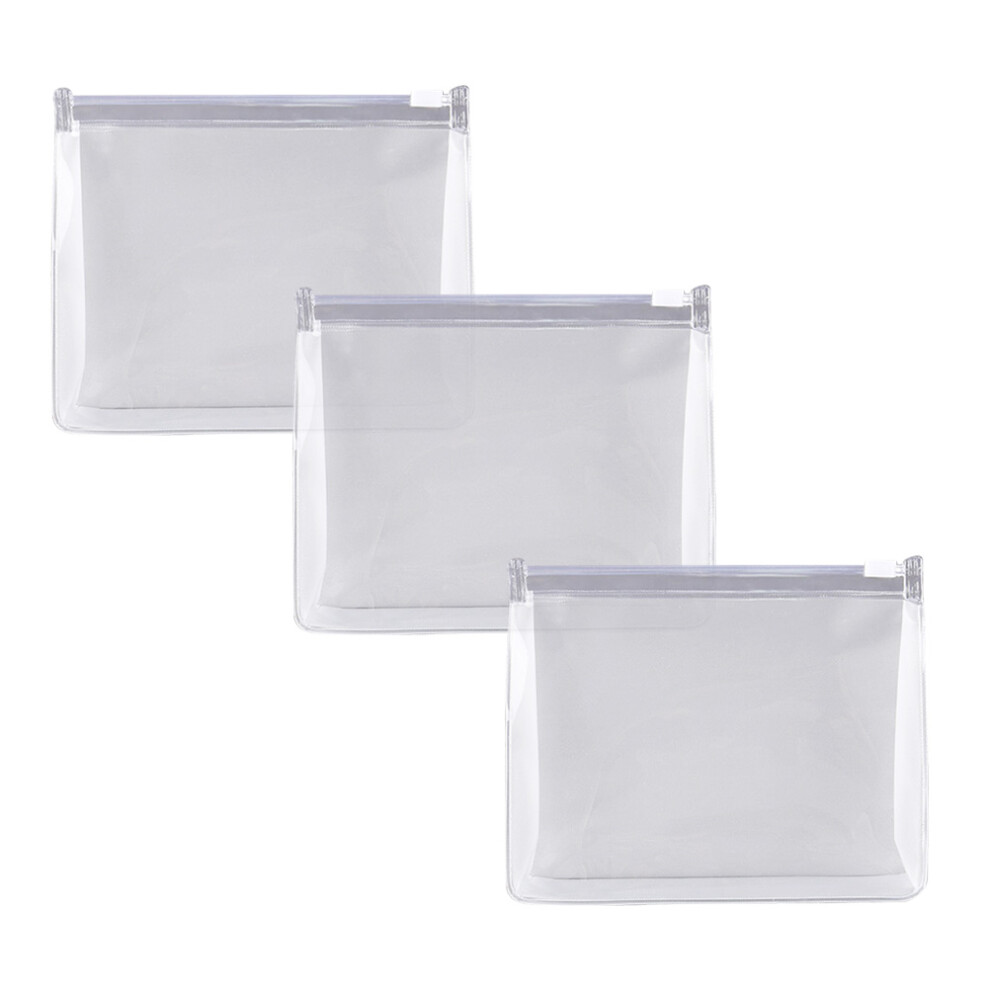 Inoomp Light 6Pcs Transparent Pvc Wash Bag Portable Makeup Pouch Waterproof Durable