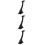 3Pcs Binocular Tripod Mount Adapter for Stable Viewing 8