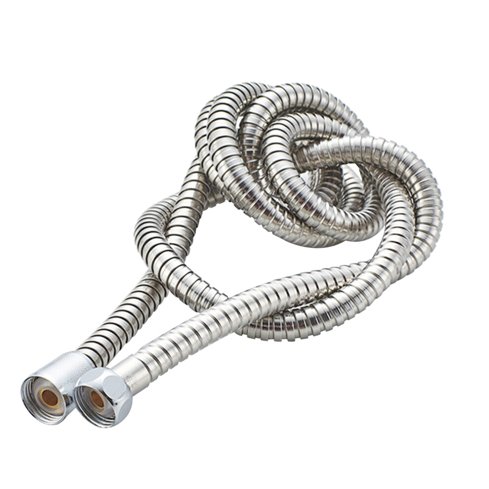 3Pcs Silver Plastic Shower Hose Replacement Anti-Leak Flexible Tube 3221030155912
