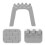 2Pcs Toy Train Tunnel Simulation Wall Model Railway Scene Accessory 9