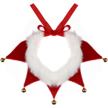 2Pcs Multi Christmas Pet Bandanas Lightweight Dog Cat Neck Scarfs