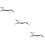3Pcs Zinc Alloy Deer Chopsticks Stand Silver Tableware Rest Holder 9