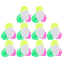 50Pcs Portable Petal Shape Fluorescent Highlighters Assorted Colors