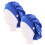 6St Blauwe Polyester Mutsen, Elastische Turbano Caps Met Knoop 10