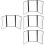 4Pcs Portable Transparent PVC Menu Cover Durable Restaurant Binder 8