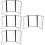 4Pcs Portable Transparent PVC Menu Cover Durable Restaurant Binder 9