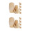 10 Sets 5-Layer Unpainted Wooden Nesting Dolls For Painting 6