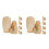 10 Sets 5-Layer Unpainted Wooden Nesting Dolls For Painting 5