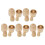 10 Sets 5-Layer Unpainted Wooden Nesting Dolls For Painting 3
