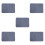 5Pcs Calligraphy Felt Mat Thick Grey Soft Desk Pad for Writing 8