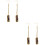 2 Pairs Women's Gemstone Dangle Drop Earrings 6