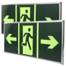 4St Nooduitgang Sticker Groen Langdurig Duidelijk Fluorescerend