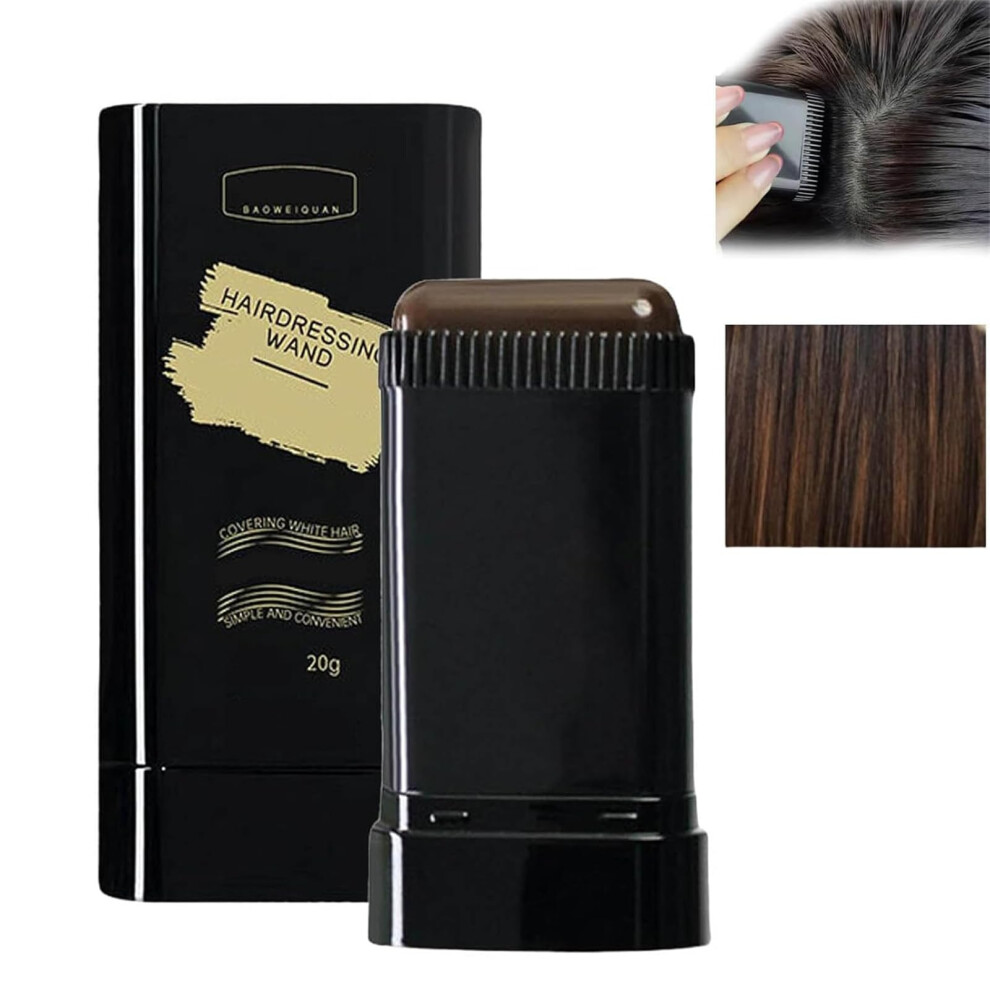 Black,Brown Hair Dye Comb Black Brown 2 In 1 Design For Fast Gray Hair Coverage Waterproof Sweatproof