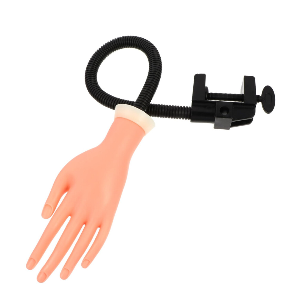 Nail Practice Hand with Movable Fingers, Realistic Reusable Mannequin for Nail Art Training Beginners