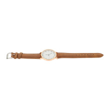 4Pcs Chic Brown Wrist Watches Fashionable Watch for Daily Decoration