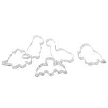 Set Of 2 Dinosaur Cake Mould Cookie Mold Stainless Steel