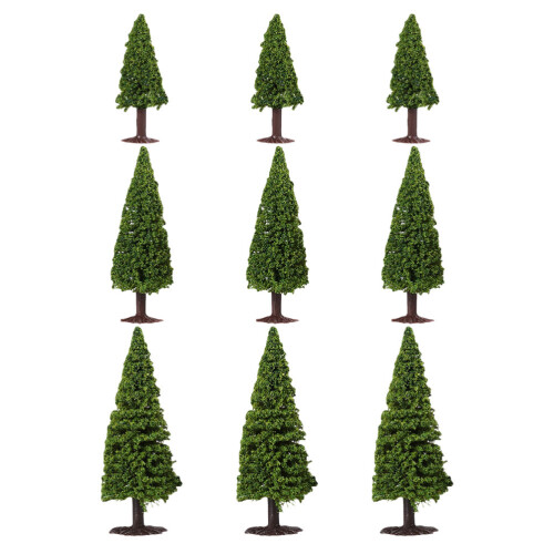 18 Pcs Miniature Trees For Model Train Scenery And Diy Landscaping