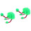 2St Interactieve Groene Marionette Kinderen Speelpret 6