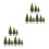 18 Pcs Miniature Trees For Model Train Scenery And Diy Landscaping 6