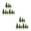 18 Pcs Miniature Trees For Model Train Scenery And Diy Landscaping 10